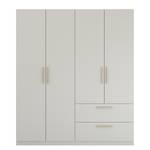 Armoire à portes battantes Skandi B Gris soie - Largeur : 180 cm - Sans portes miroir