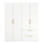 Armoire à portes battantes Skandi B Blanc alpin - Largeur : 180 cm - Sans portes miroir