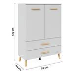 Highboard Skandi Seidengrau