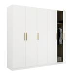 Armoire à portes battantes Skandi A Blanc alpin - Largeur : 226 cm - Sans portes miroir