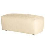 Polsterhocker Minaya Strukturstoff Kari: Beige