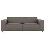 3-Sitzer Sofa Garciaz Webstoff - Webstoff Finja: Dunkelgrau