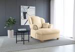 Fauteuil XXL Purias Tissage à plat - Tissu Caya: Beige