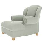 Fauteuil XXL Purias Tissage à plat - Tissu Caya: Gris menthe