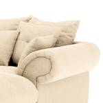 Ecksofa Purias Flachgewebe - Webstoff Caya: Beige - Longchair davorstehend rechts