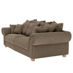 Bigsofa Purias Flachgewebe - Webstoff Caya: Braun