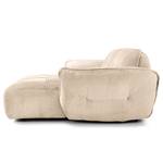 Ecksofa Lascari Chenille - Chenille Glesni: Creme - Longchair davorstehend rechts