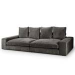 Bigsofa Rodia Chenille - Chenille Glesni: Anthrazit - Breite: 254 cm