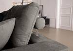 Bigsofa Rodia Chenille - Chenille Glesni: Anthrazit - Breite: 254 cm