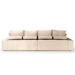 Bigsofa Rodia Chenille - Chenille Glesni: Creme - Breite: 314 cm