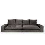 Bigsofa Rodia Chenille - Chenille Glesni: Anthrazit - Breite: 314 cm