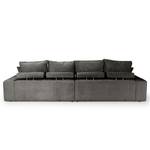 Bigsofa Rodia Chenille - Chenille Glesni: Anthrazit - Breite: 314 cm