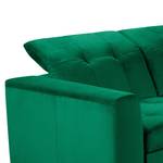 Ecksofa White Pine Velluto Velina: verde scuro - Penisola preimpostata a destra