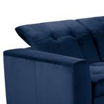 Ecksofa White Pine Velluto Velina: blu royal - Penisola preimpostata a destra