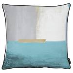 Housse de coussin Fisk Coton / Polyester - Bleu pétrole - 49 x 49 cm - Bleu pétrole