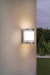Applique murale Cerno sans capteur Acier inoxydable / Verre - 1 ampoule