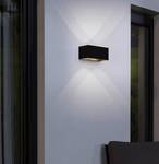 LED-wandlamp Lesmo aluminium/glas  - 4 lichtbronnen