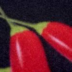 Loper Chili Dance polyester - zwart/rood
