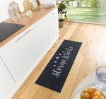 Tapis de couloir Cuisine 5 étoiles Polyester - Noir / Gris