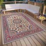 In & outdoorvloerkleed Kadi polyester/polypropeen - Beige/rood - 80 x 165 cm