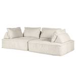 2-Sitzer Sofa Montiel Cordstoff Riganton: Weiß