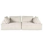 2-Sitzer Sofa Montiel Cordstoff Riganton: Weiß