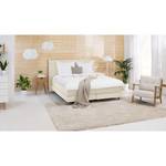 Boxspringbett AVELLINO Klassisch Webstoff Meara: Platin - 180 x 200cm - H3