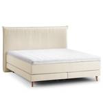 Boxspringbett AVELLINO Klassisch Webstoff Meara: Platin - 180 x 200cm - H3