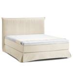 Letto boxspring Avellino II Tessuto Meara: platino - 160 x 200cm - H3