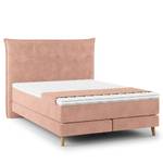 Letto boxspring Avellino I Velluto Vaia: rose - 140 x 200cm - H2