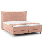 Boxspringbett AVELLINO Klassisch Samt Vaia: Rosa - 160 x 200cm - H2