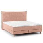 Boxspringbett AVELLINO Klassisch Samt Vaia: Rosa - 160 x 200cm - H2