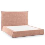 Boxspringbett AVELLINO mit Husse Samt Vaia: Rosa - 180 x 200cm - H2