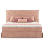 Boxspringbett AVELLINO mit Husse Samt Vaia: Rosa - 180 x 200cm - H2