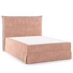 Boxspringbett AVELLINO mit Husse Samt Vaia: Rosa - 140 x 200cm - H2