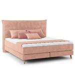 Boxspringbett AVELLINO Klassisch Samt Vaia: Rosa - 160 x 200cm - H3