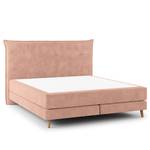 Boxspringbett AVELLINO Klassisch Samt Vaia: Rosa - 160 x 200cm - H3