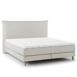 Lit boxspring Avellino I Microfibre Orela: Platine - 160 x 200cm - D3 medium