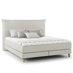 Letto boxspring Avellino I Microfibra Orela: platino - 180 x 200cm - H3