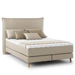 Boxspring Avellino I Microvezel Orela: Beige - 140 x 200cm - H3 medium