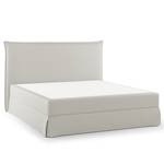 Lit boxspring Avellino II Microfibre Orela: Platine - 160 x 200cm - D2 souple