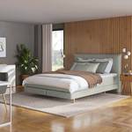 Lit boxspring Avellino I Microfibre Orela: Gris - 140 x 200cm - D2 souple