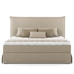 Lit boxspring Avellino II Microfibre Orela: Beige - 160 x 200cm - D3 medium