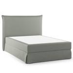 Lit boxspring Avellino II Microfibre Orela: Gris - 140 x 200cm - D2 souple