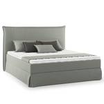 Boxspringbett AVELLINO mit Husse Microfaser Orela: Grau - 160 x 200cm - H2