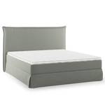 Lit boxspring Avellino II Microfibre Orela: Gris - 180 x 200cm - D2 souple