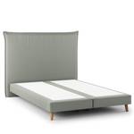 Letto boxspring Avellino I Microfibra Orela: grigio - 140 x 200cm - H3