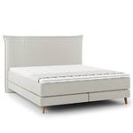 Boxspringbett AVELLINO Klassisch Microfaser Orela: Platin - 160 x 200cm - H2