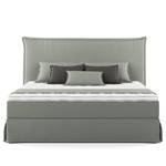 Boxspringbett AVELLINO mit Husse Microfaser Orela: Grau - 160 x 200cm - H3