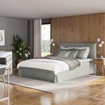 Boxspring Avellino II Microvezel Orela: Grijs - 180 x 200cm - H3 medium